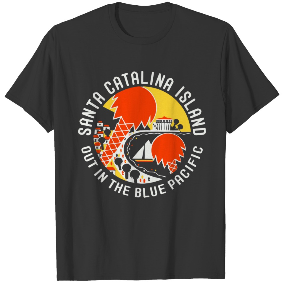 Vintage Santa Catalina Island  Design T-shirt