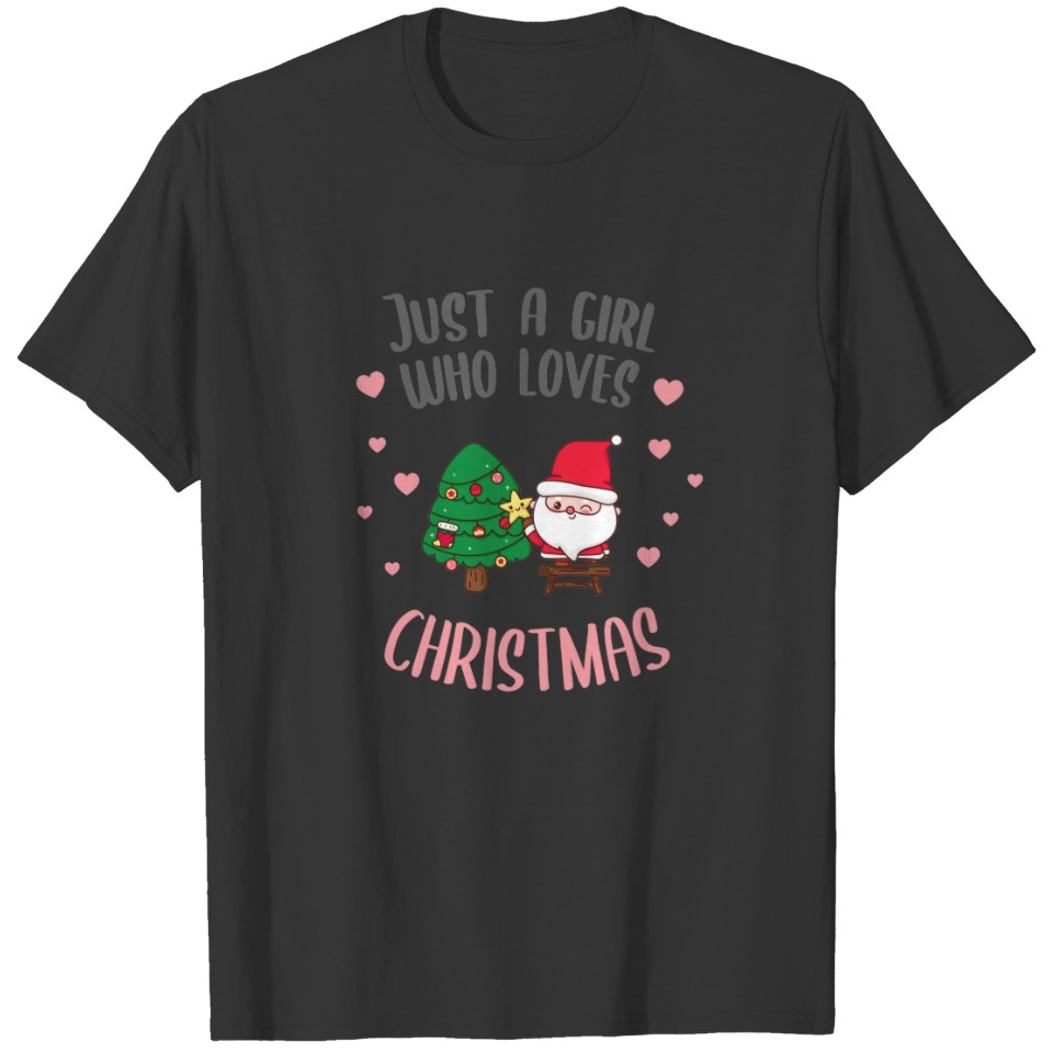 Just a girl who loves christmas polo T-shirt