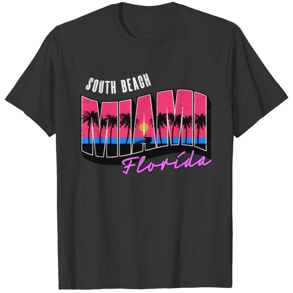 South Beach Miami Florida Apparel for Summer Sweat T-shirt
