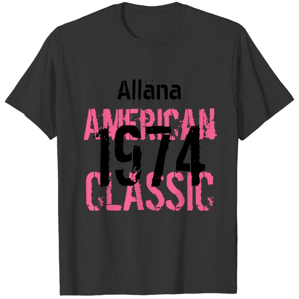 40th Birthday Gift 1974 American Classic  V205A T-shirt