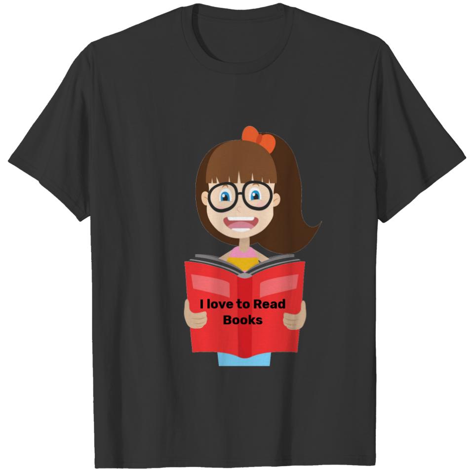 "I love to read books" T-shirt