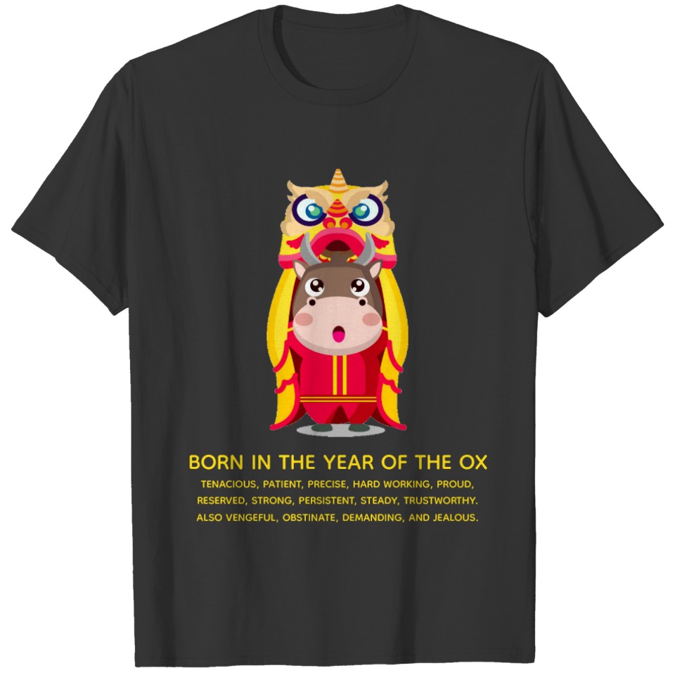 Lion Dancer Chinese New Year of the Ox Traits T-shirt