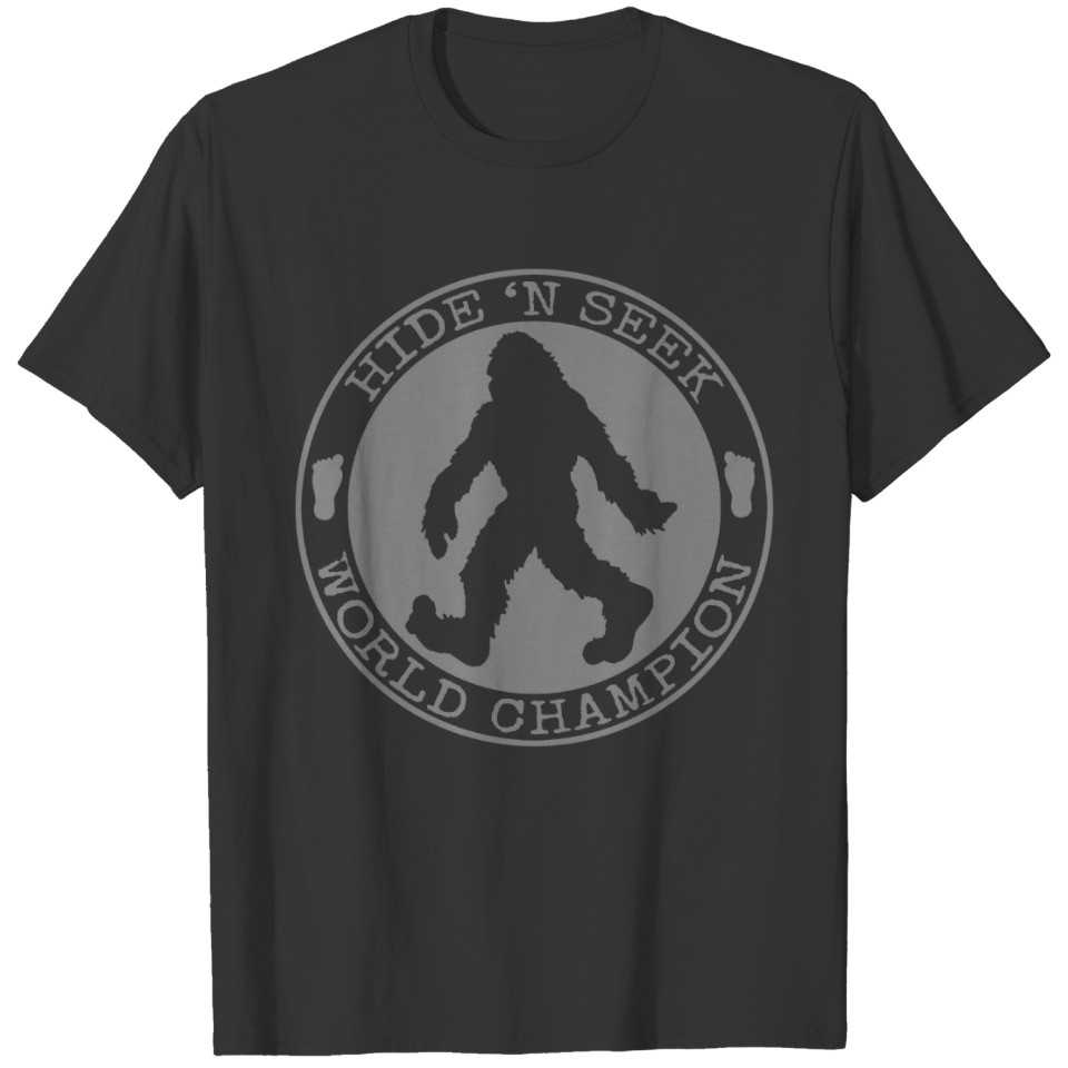 Bigfoot Hide N Seek Champ T-shirt