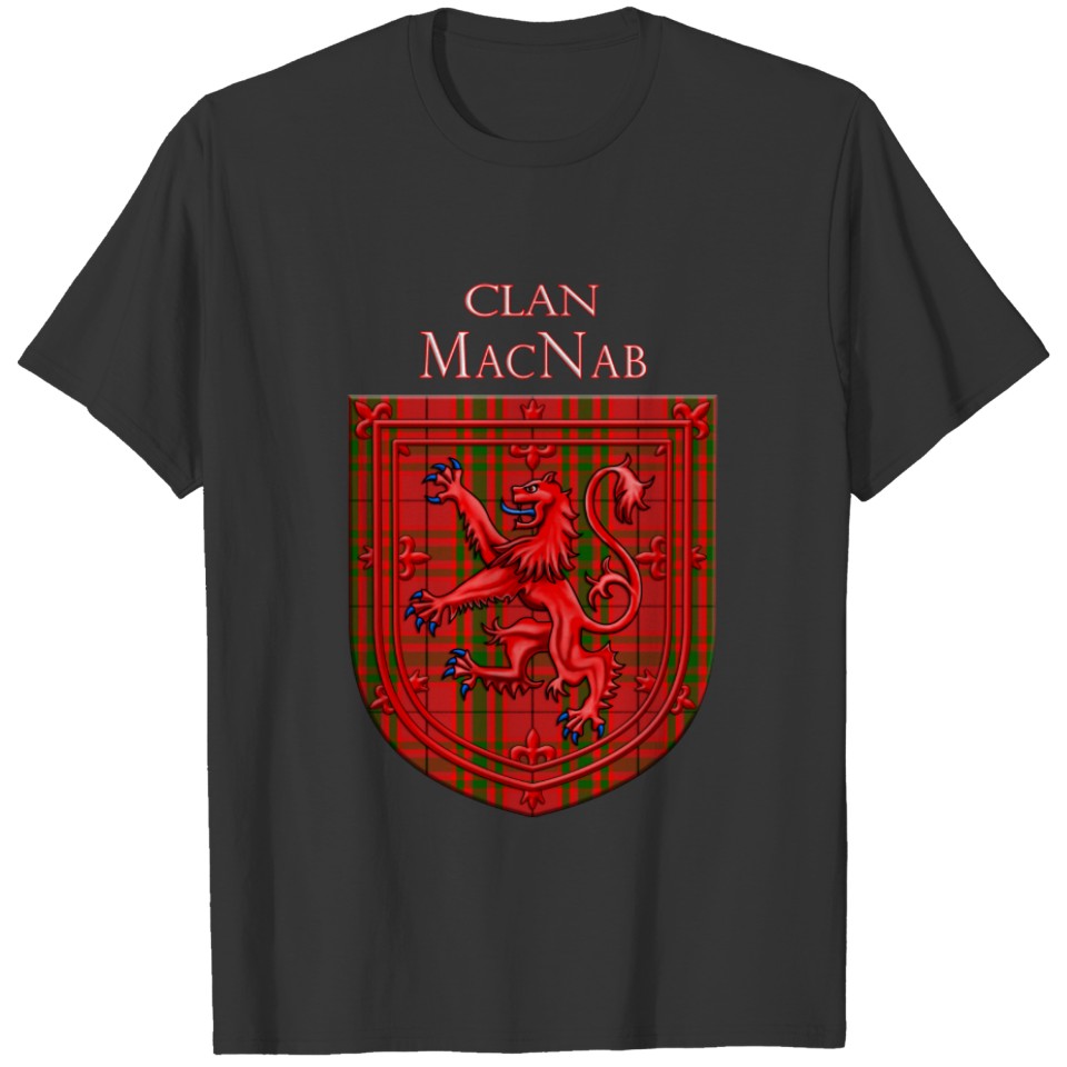 MacNab Tartan Scottish Plaid Lion Rampant T-shirt