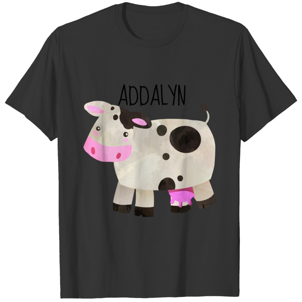 Cute Personalized Cow T-shirt