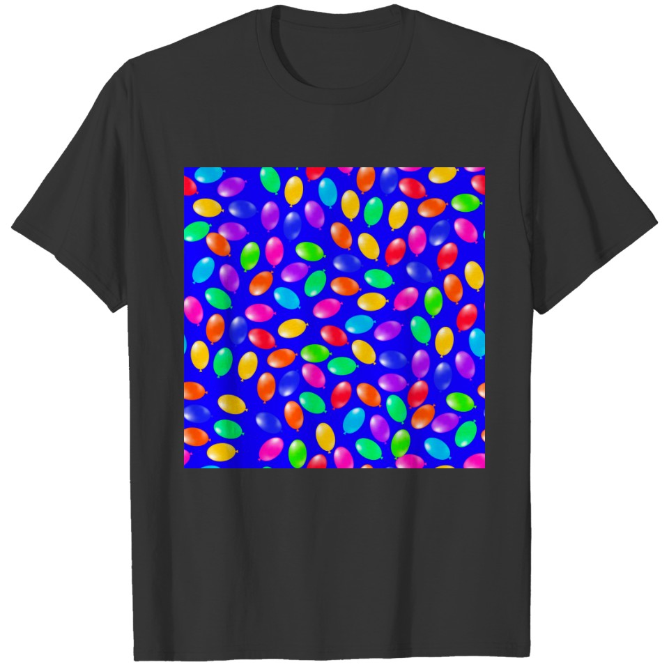 7904Air Balloon Pattern Polo T-shirt
