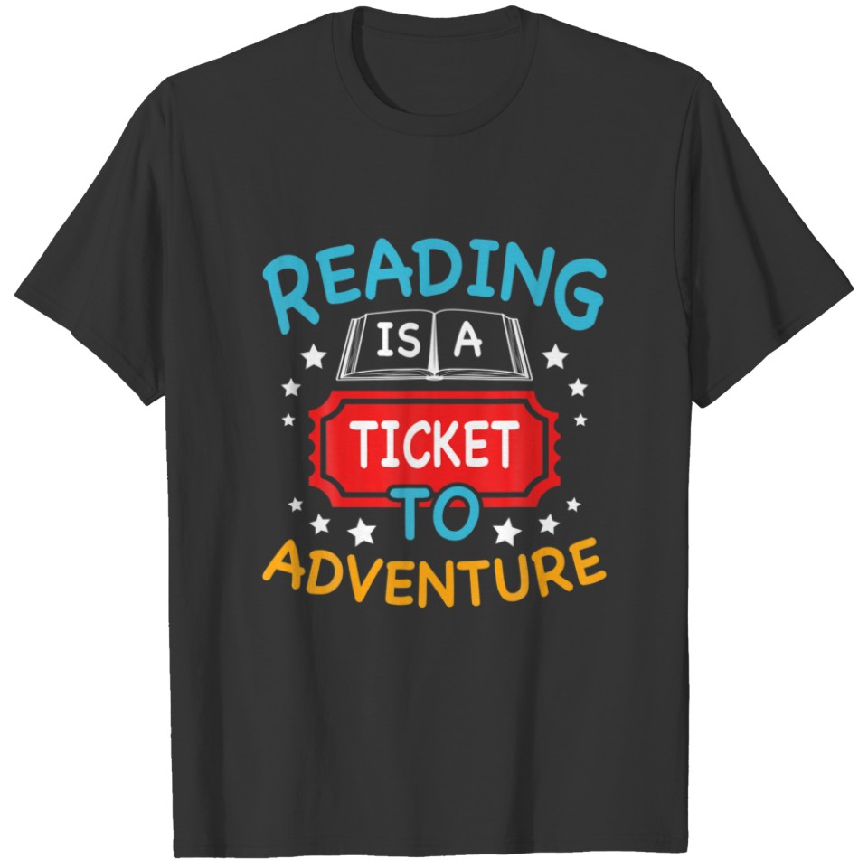 Reading Adventure Library Student Teacher Book Lov T-shirt
