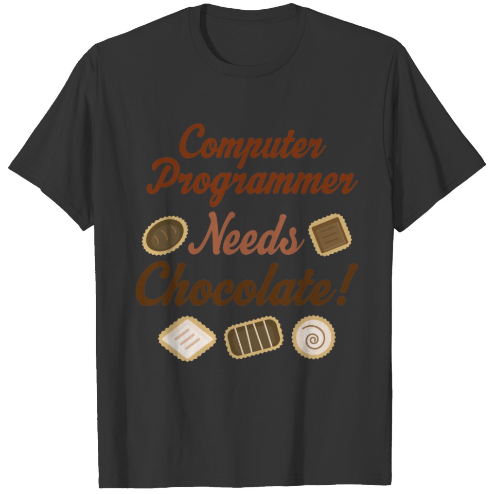 Computer Programmer Chocolate T-shirt