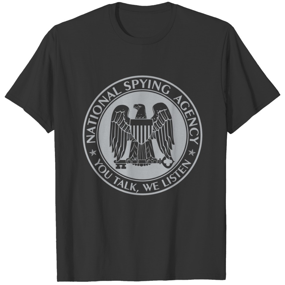 NSA: National Spying Agency Black T-shirt