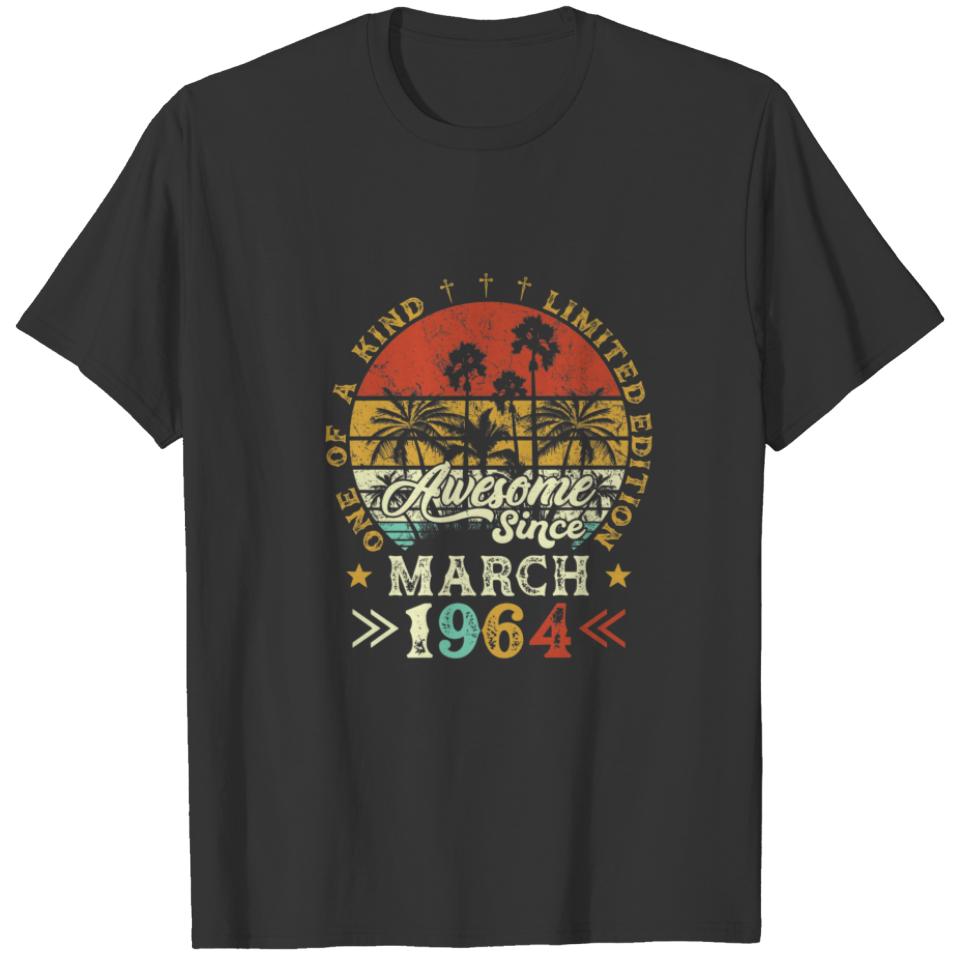 Awesome Since March 1964 Limited Edition One Of A T-shirt