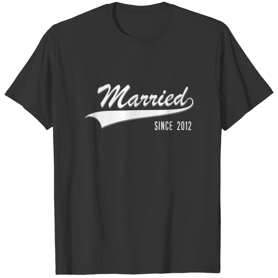 10Th Wedding Anniversary Couple Gift Married Since T-shirt