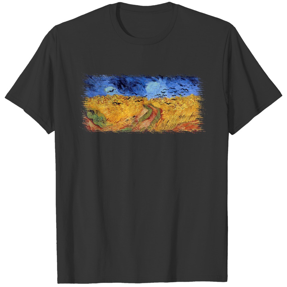 Vincent Van Gogh - Wheat Field with Black Crows T-shirt