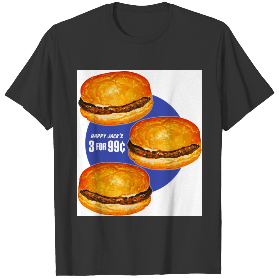 Vintage Hamburgers Happy Jack's 99¢ T-shirt