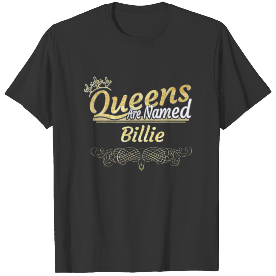 Queens Are Named Billie Retro T-shirt