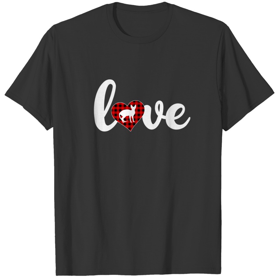 Porcupine Lover Buffalo Plaid Love Porcupine Valen T-shirt