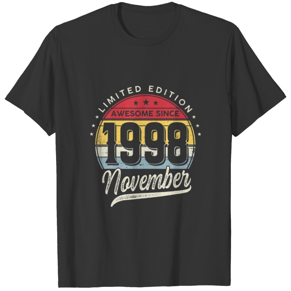 23 Years Old Limited Edition Awesome Since 1998 No T-shirt