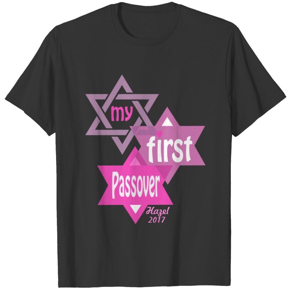 Baby Girl My First Passover  Pink T-shirt