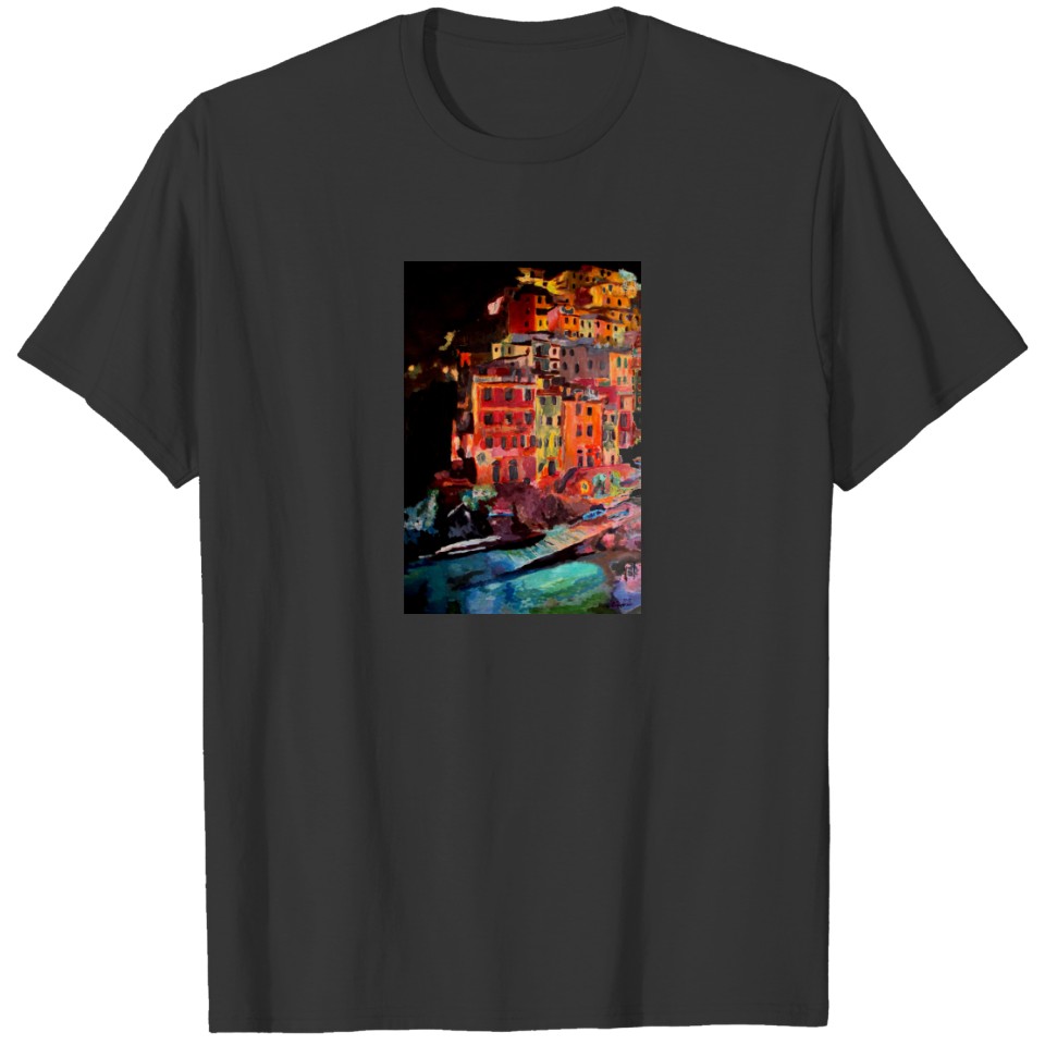 Magic Cinque Terre Night in Riomaggiore T-shirt