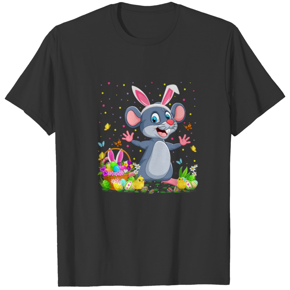Easter Rat Bunny Egg Hunting Rat Easter Sunday T-shirt