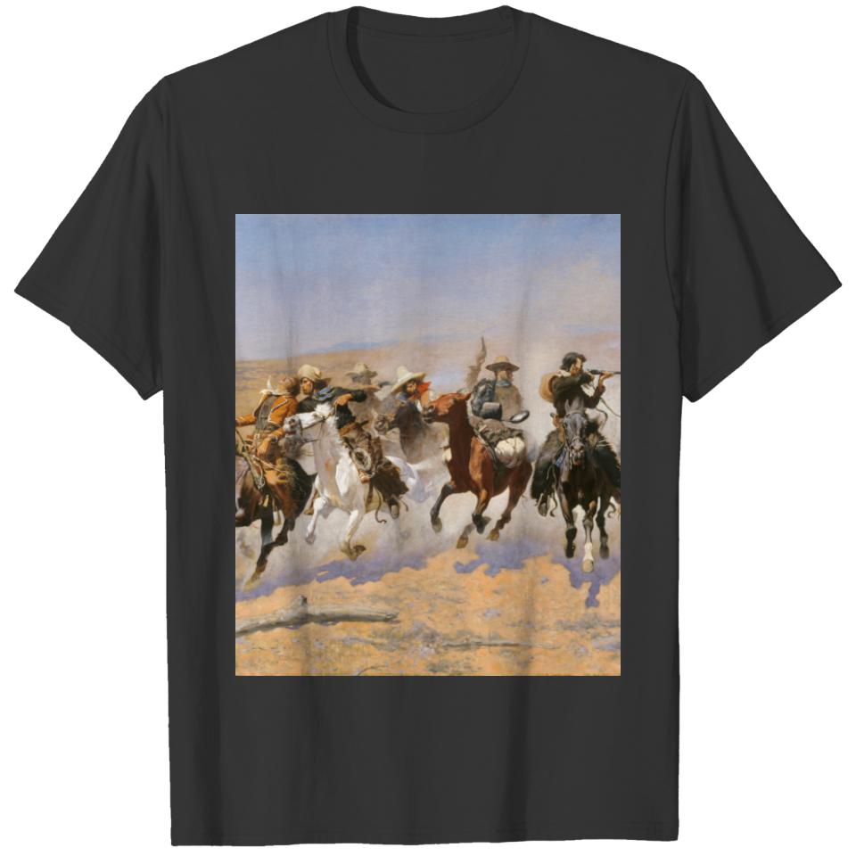 A Dash For Timber By Frederick Remington T-shirt