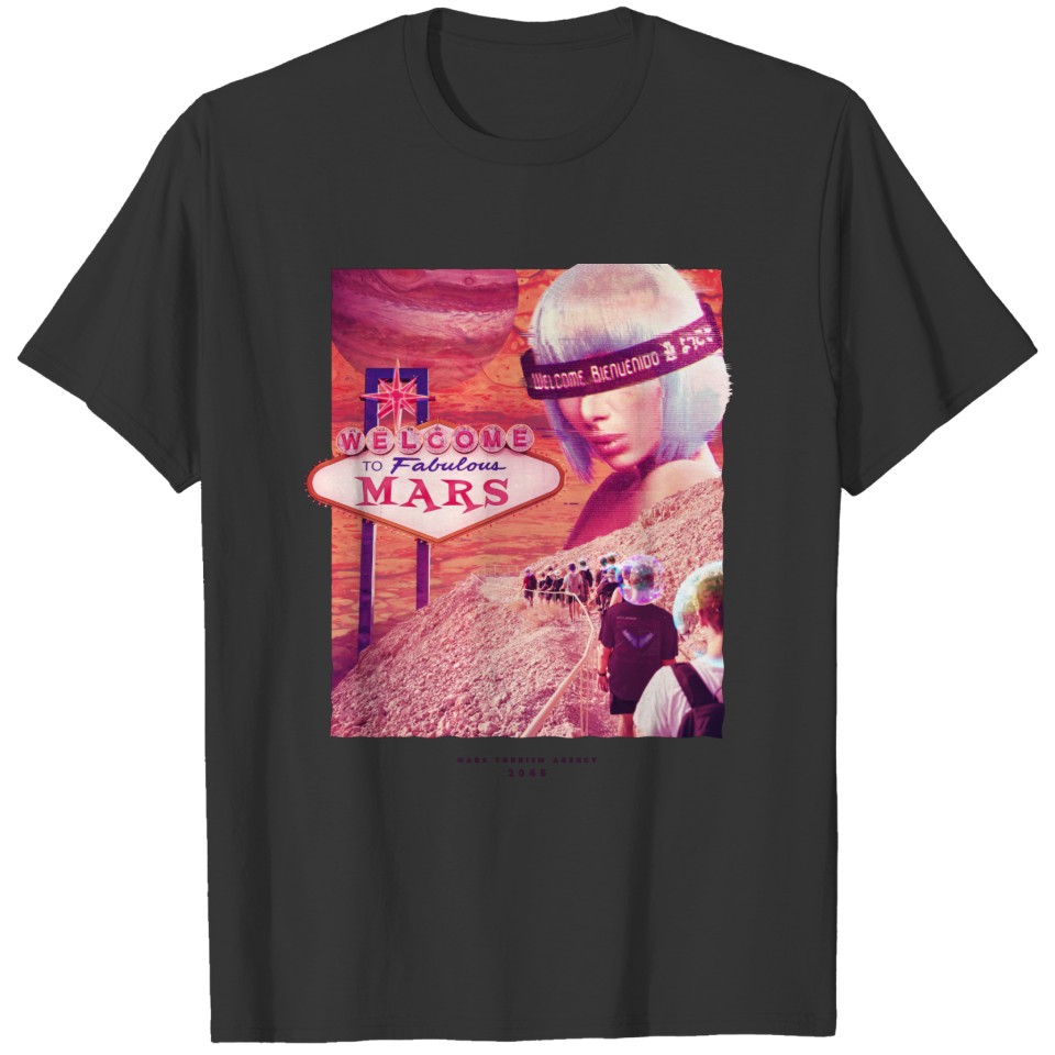 welcome to mars funny alien sweat T-shirt