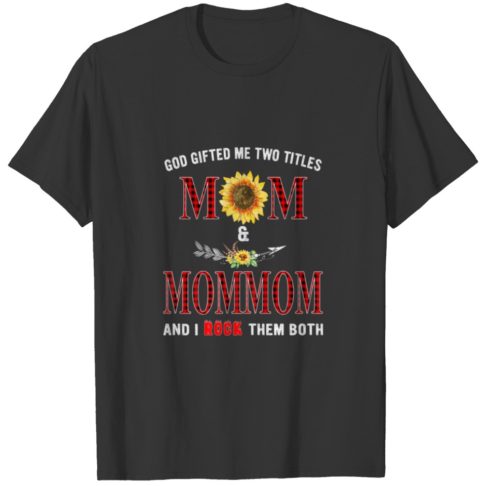 Womens First Mom Now Mommom Promoted To Mommom Cut T-shirt