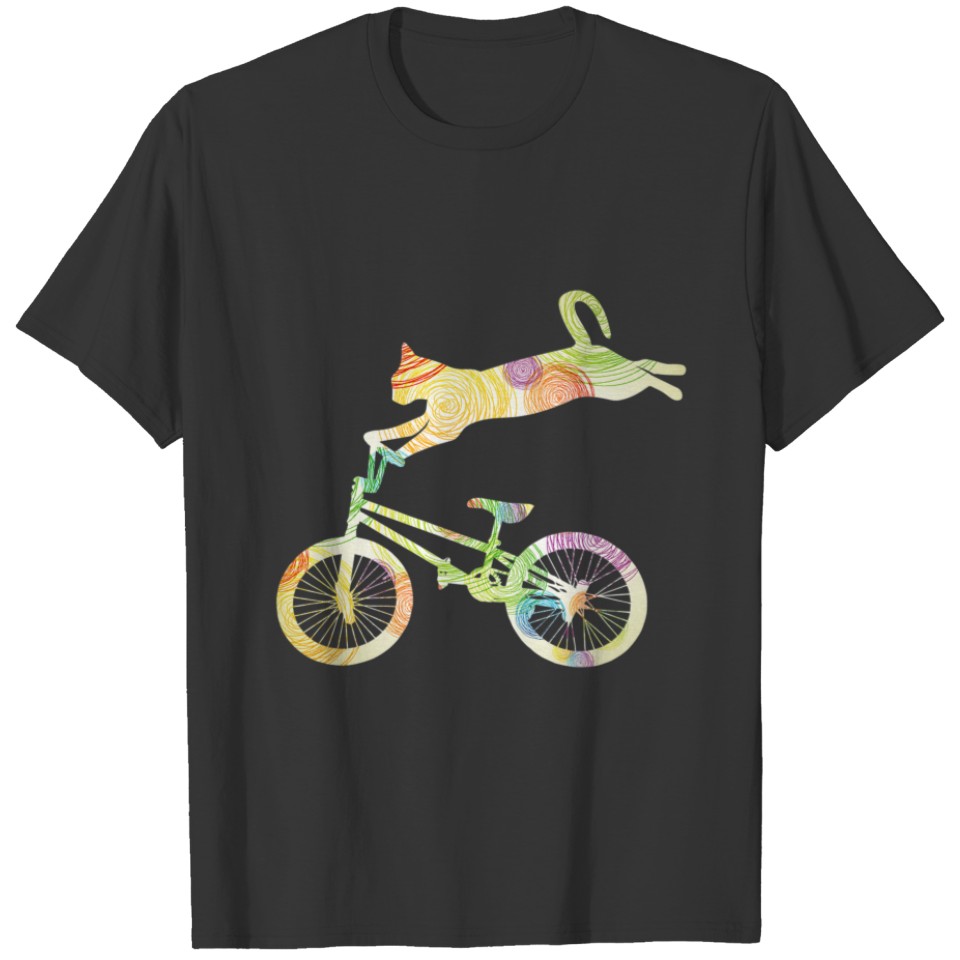 Cat Bike Cycling Bicycle T-shirt