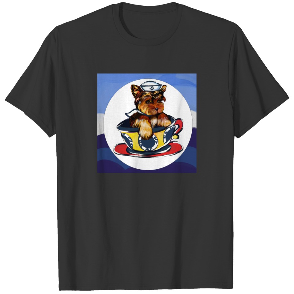 Navy Yorkie Poo T-shirt
