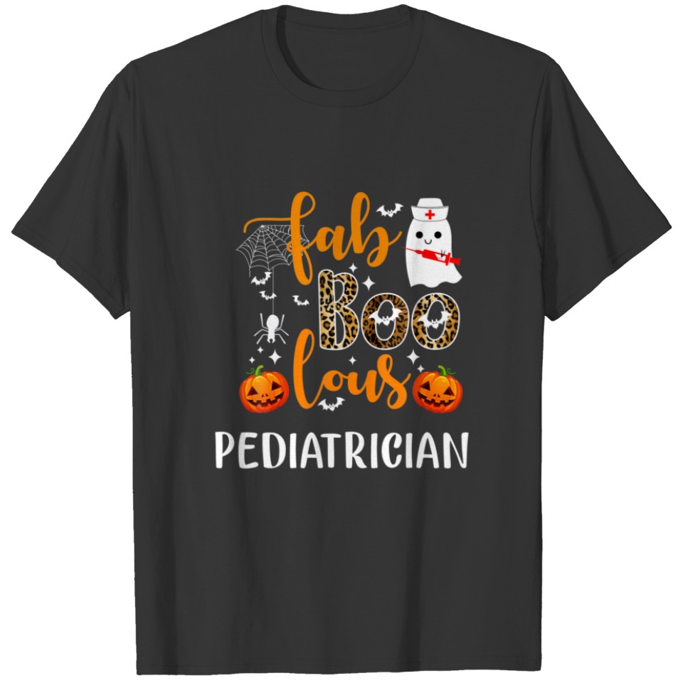 Faboolous Pediatrician Spooky PEDS Nurse Halloween T-shirt