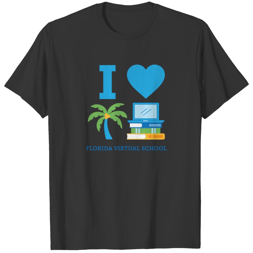 I Love Florida Virtual School Youth , White T-shirt