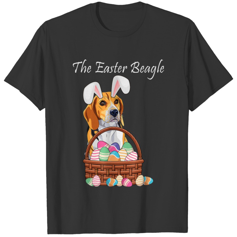 Beagle Dog Bunny Rabbit Ears Beagle Easter T-shirt