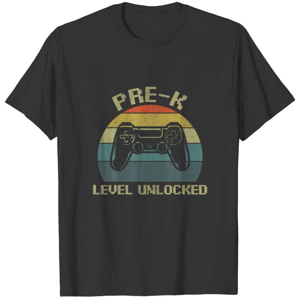 Pre-K Level Unlocked Apparel, Back To School Gamer T-shirt