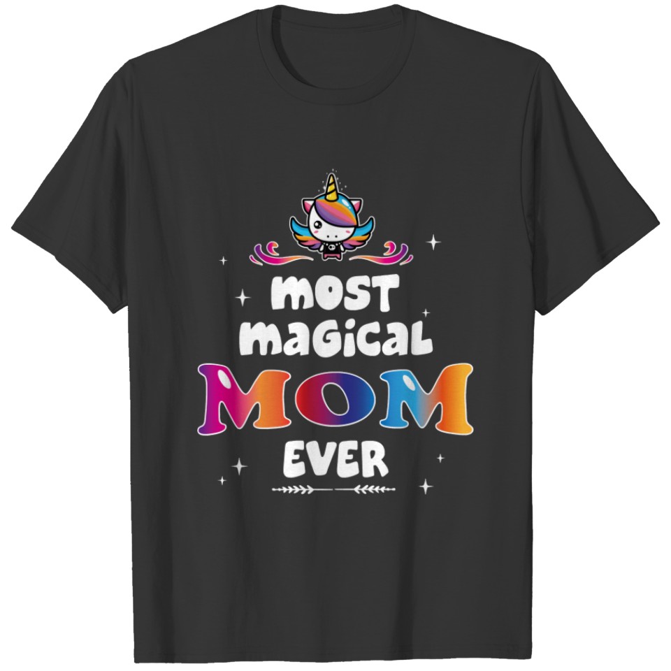 Unicorn Magical Mom Unicorn Cool Mothers Day 165 M T-shirt