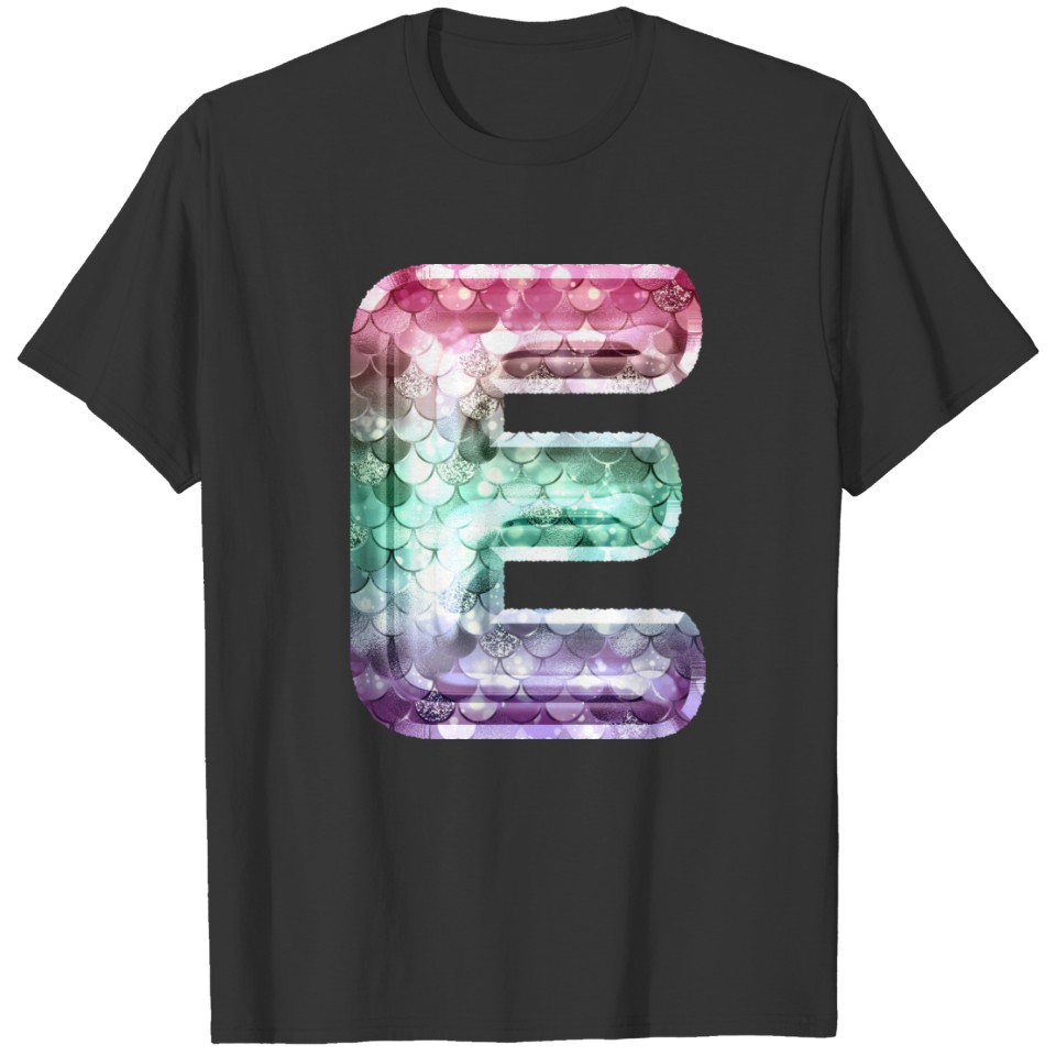 Create Your Custom Name Monogram E T-shirt