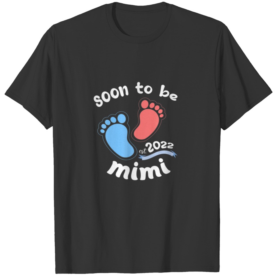 Soon To Be Mimi Est.2022 Pregnancy Announcement Gi T-shirt