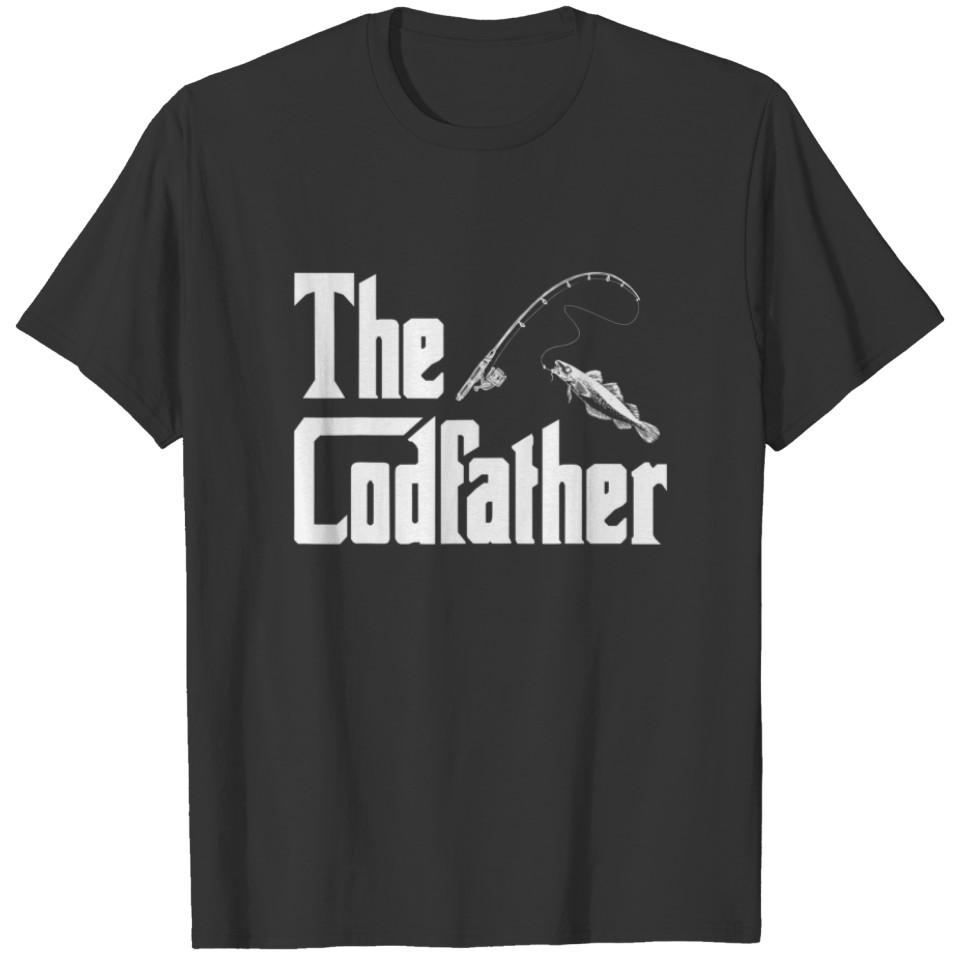 The Codfather Funny Fish Angling Fishing Lover Hum T-shirt