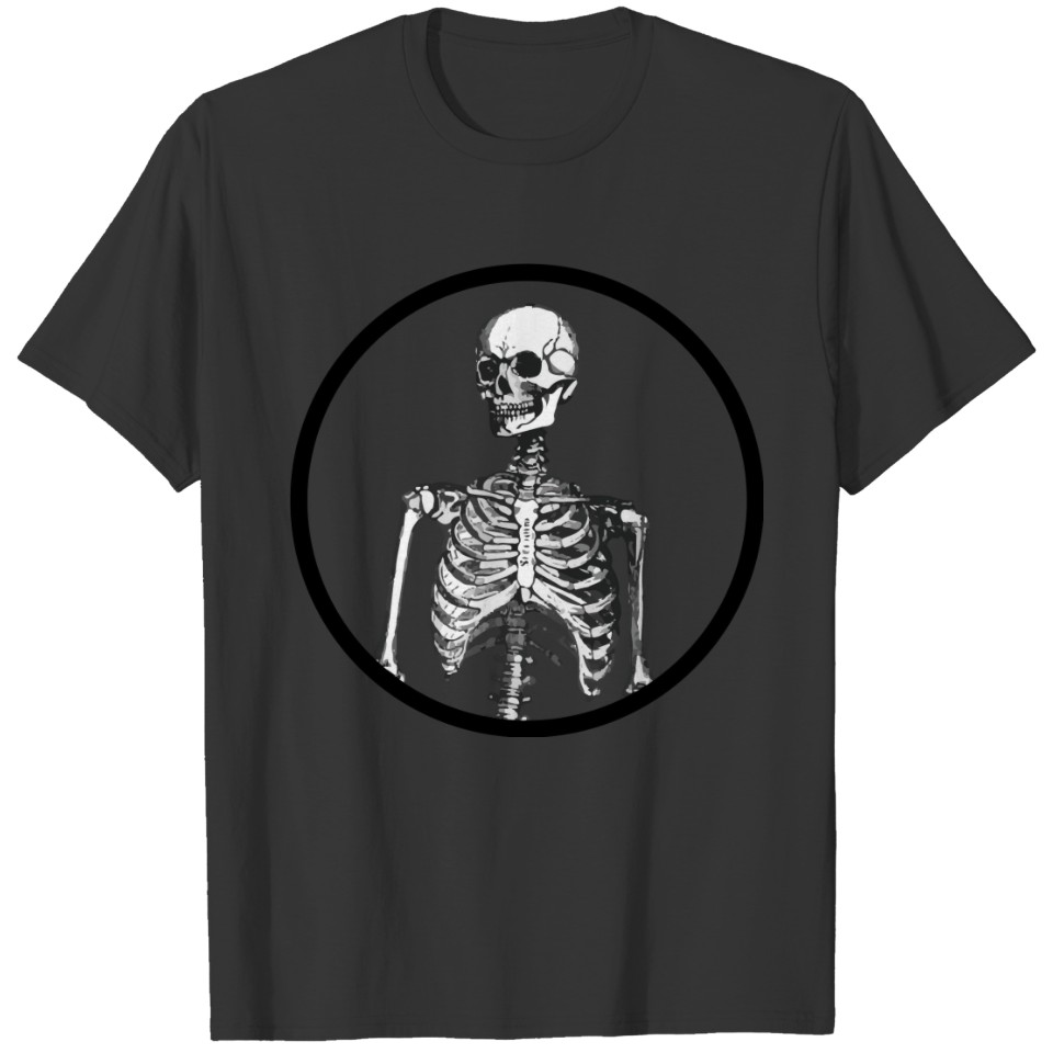 I have an actual human skeleton in my office T-shirt