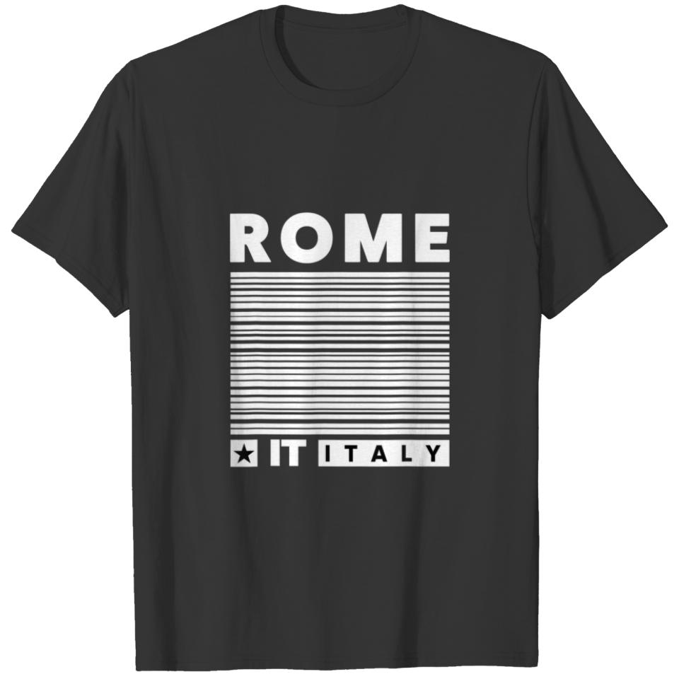 Cool Men's Women's Kids 80'S 90'S Rome Italy Graph T-shirt