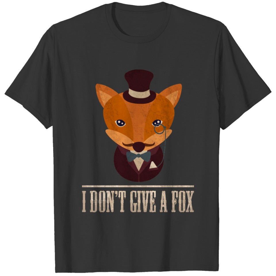 Dont Give A Fox Comic Animal T-shirt