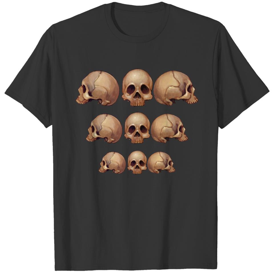 Memento Mori Skulls Descending T-shirt