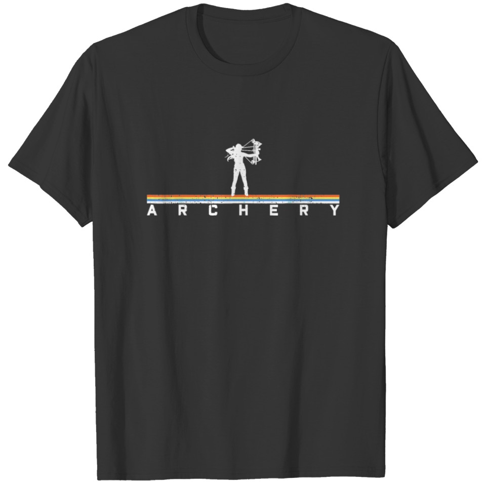 Bow Hunting Girl Tee  Retro Hunter Archery T-shirt