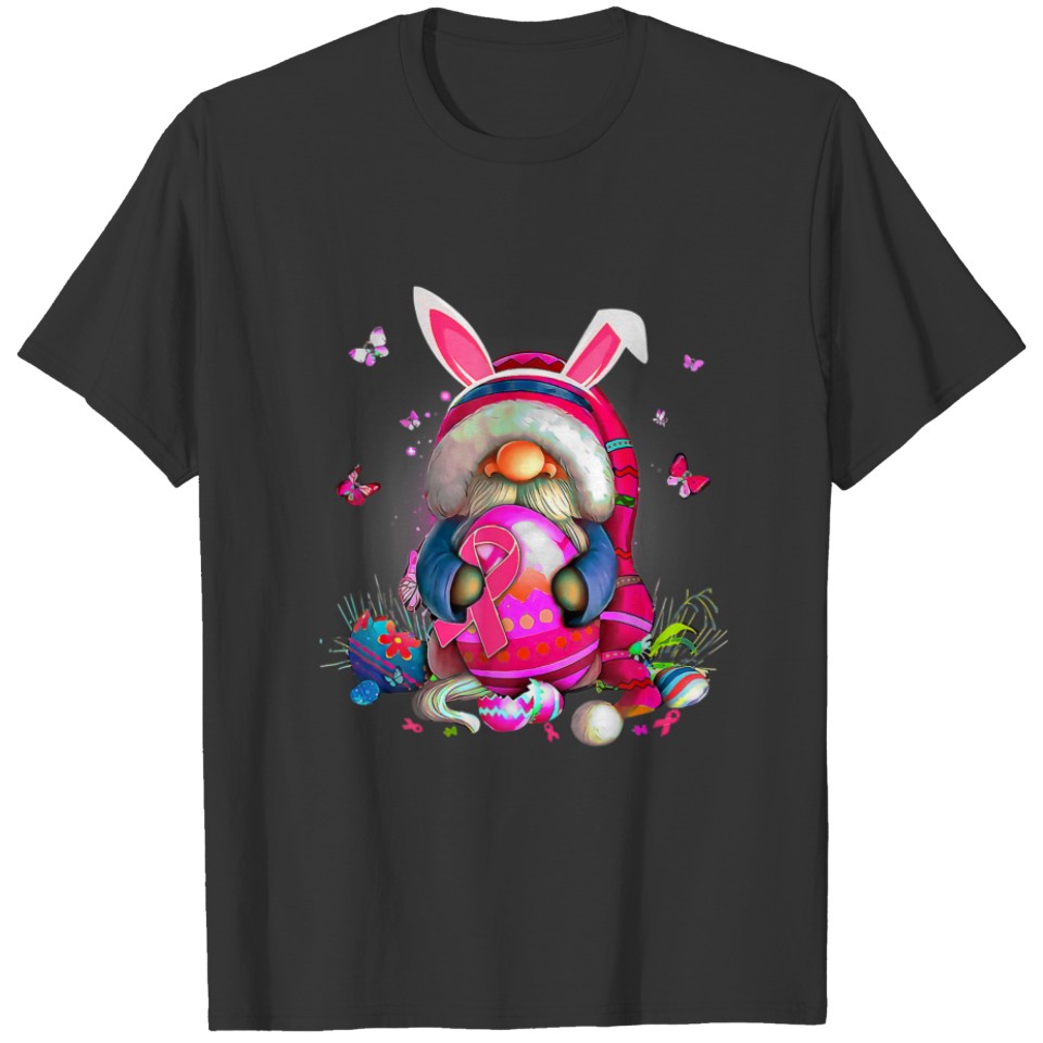 Cute Gnome Hugs Bunny Happy Easter Egg Hunting Gno T-shirt