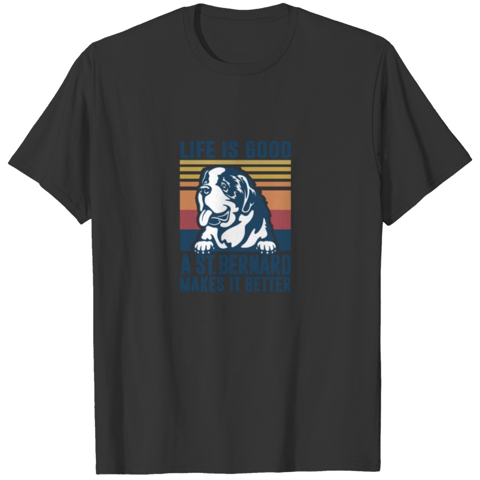 Saint Bernard Gifts For Women Men Dog Mom Dad St B T-shirt