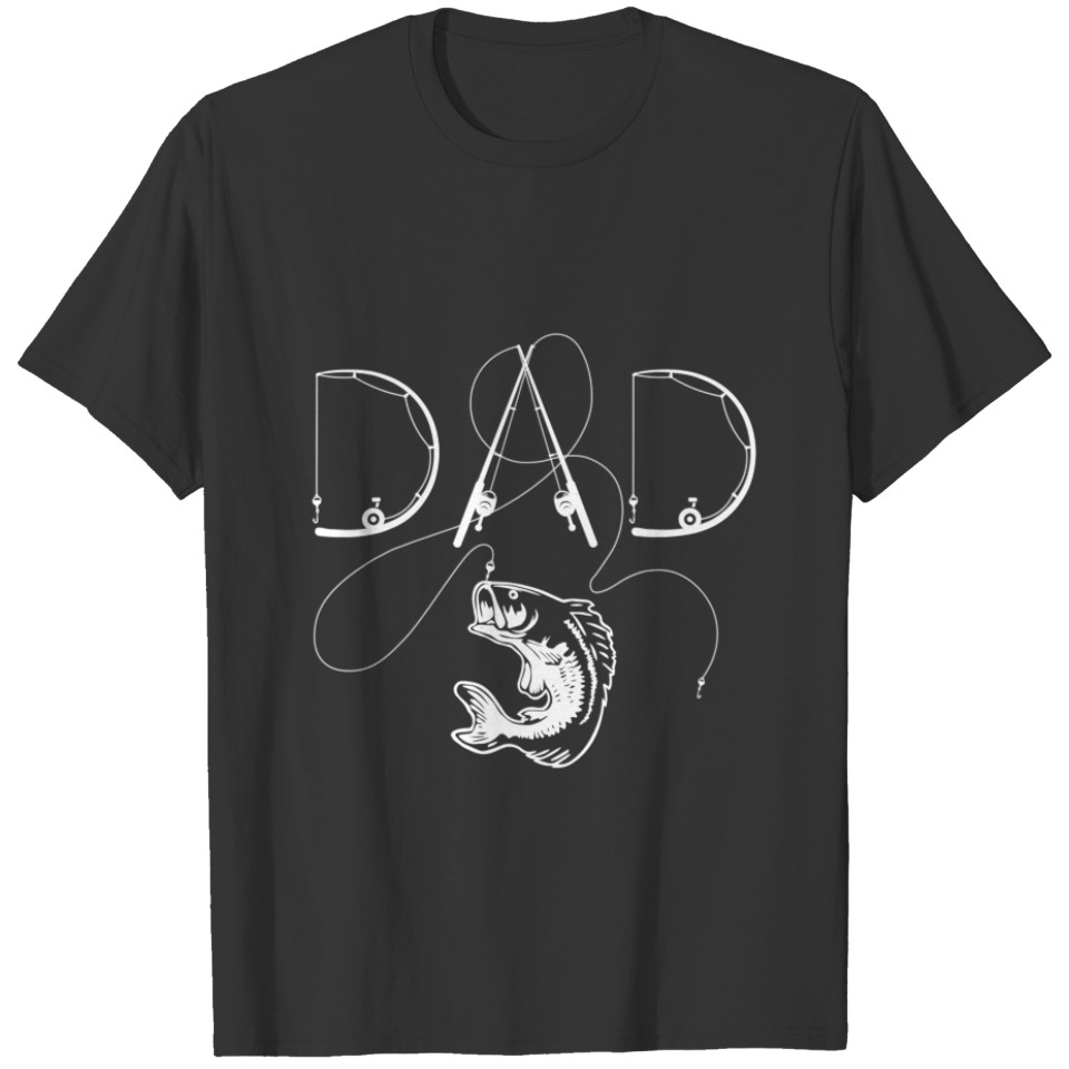 Fisherman Dad Fishing Enthusiast Fish Lover Daddy T-shirt