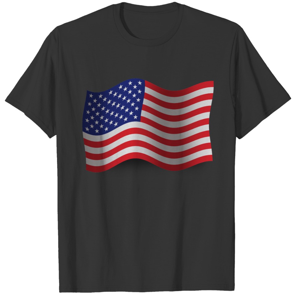 United States Veteran Waving Flag Polo T-shirt