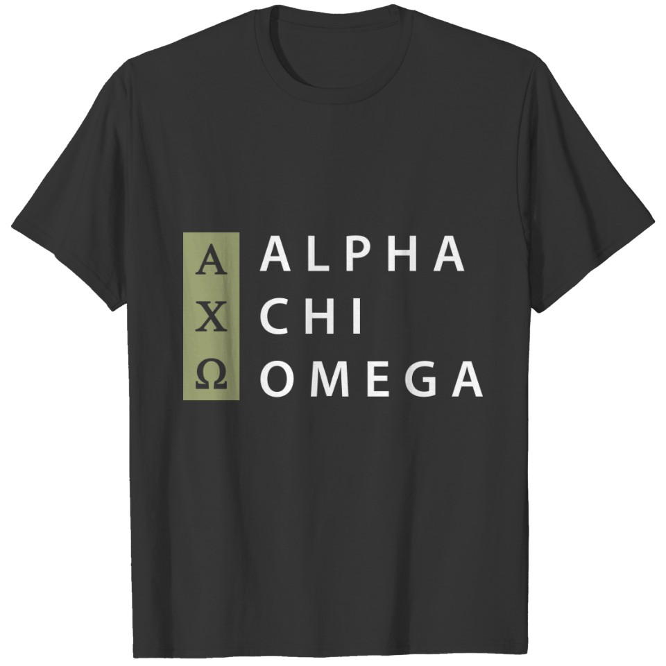 Alpha Chi Omega | Stacked Logo T-shirt