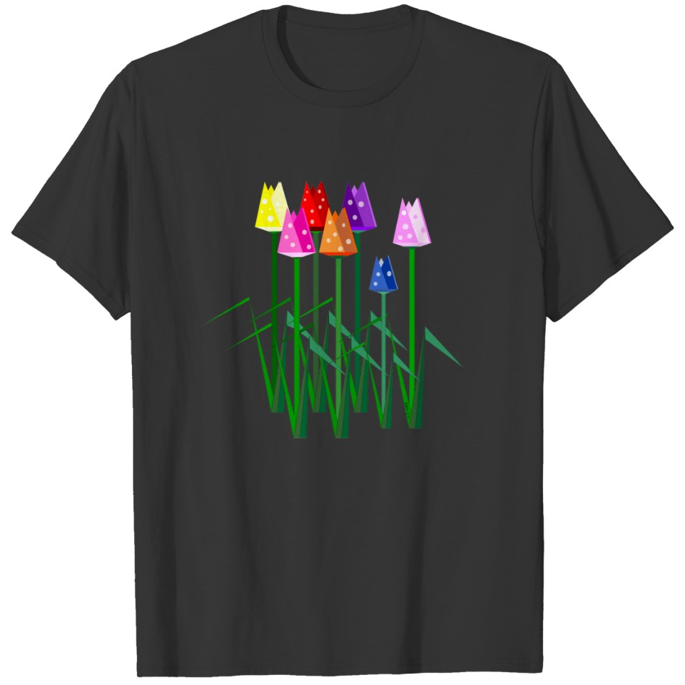 Polka Dot Tulips T-shirt