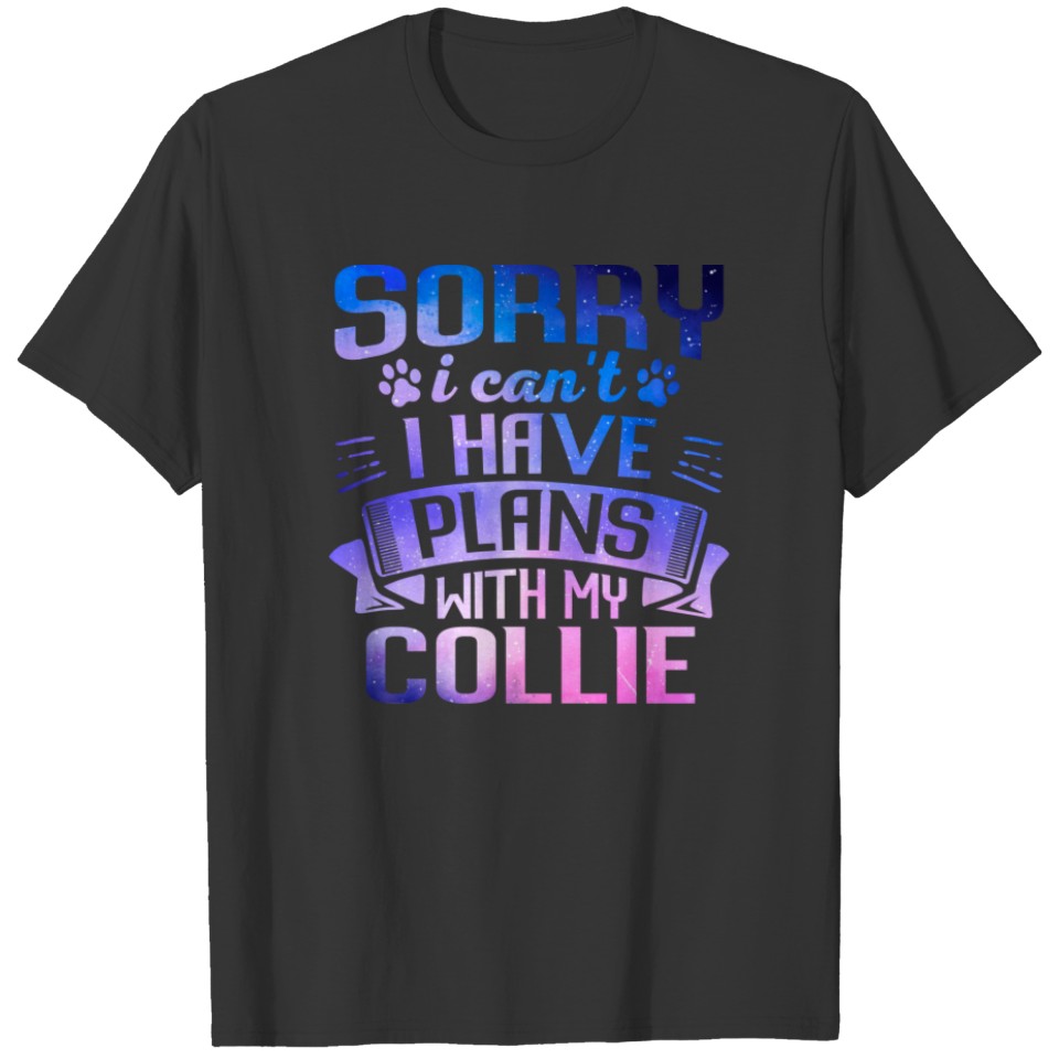 Galaxy Collie Dog Galaxy Space Dog T-shirt