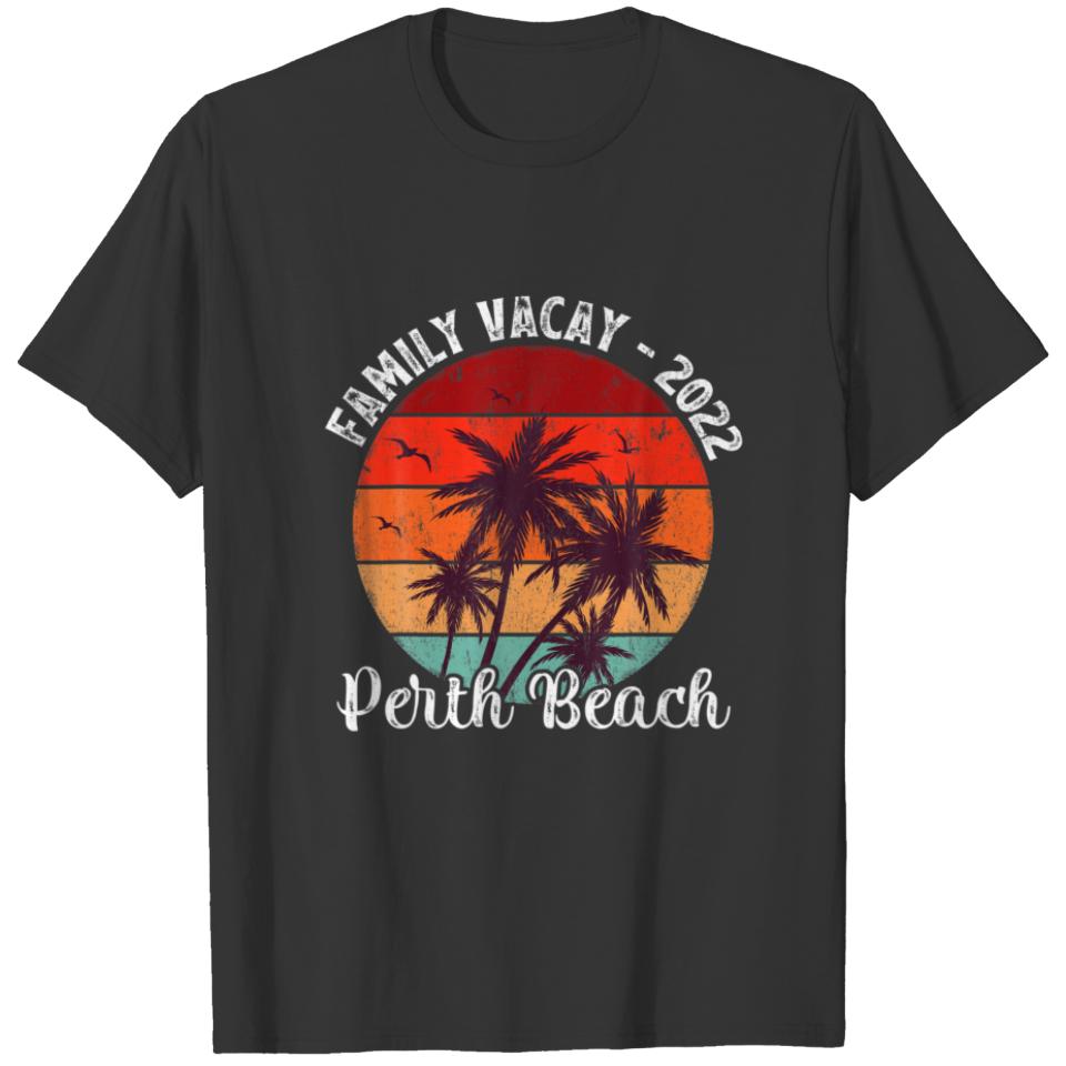 Family Vacation 2022 Vintage Retro Australia Perth T-shirt
