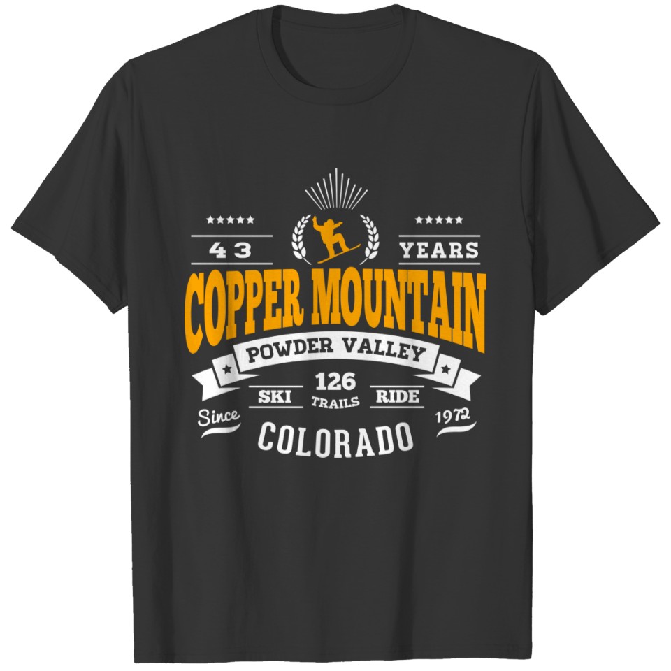 Copper Mountain Vintage Gold T-shirt